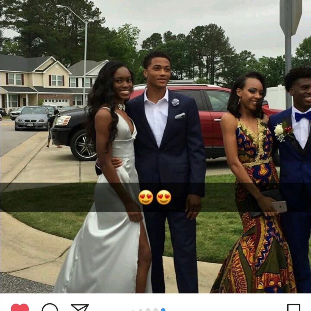 Sliver prom dress